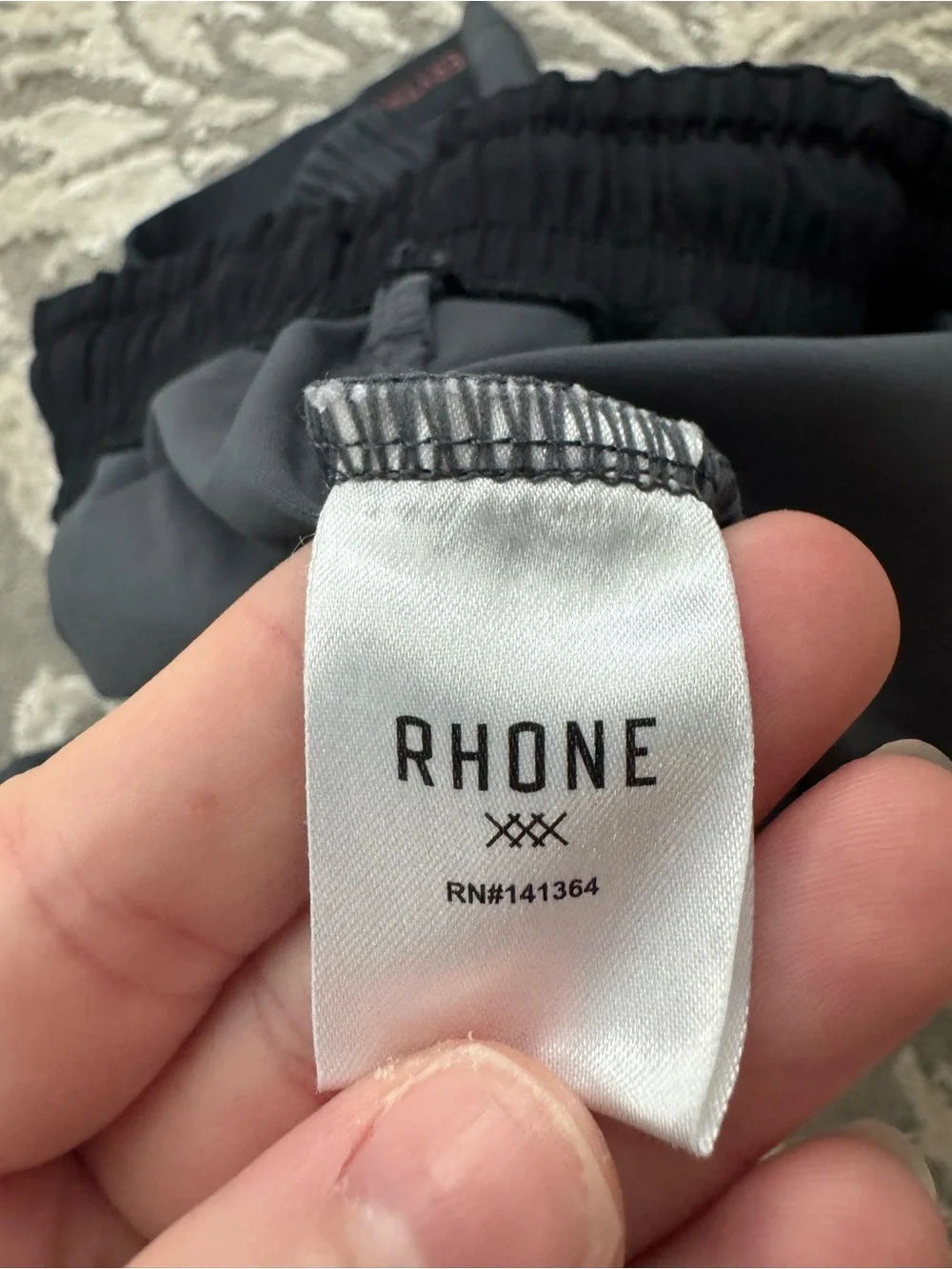 Rhône Men's Dark Gray Athletic Shorts